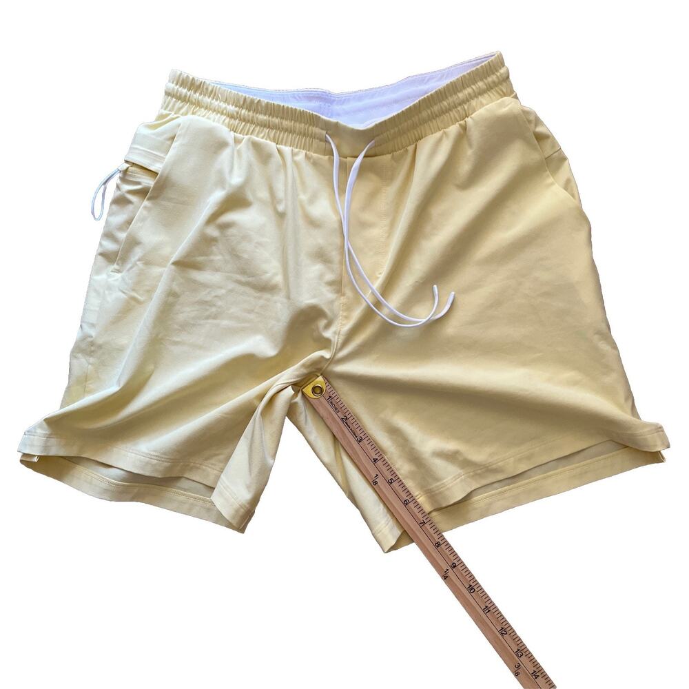 Lululemon Swim Short 7” InseamLined Butter Cream Yellow Men’s Size Medium - Picture 5 of 9